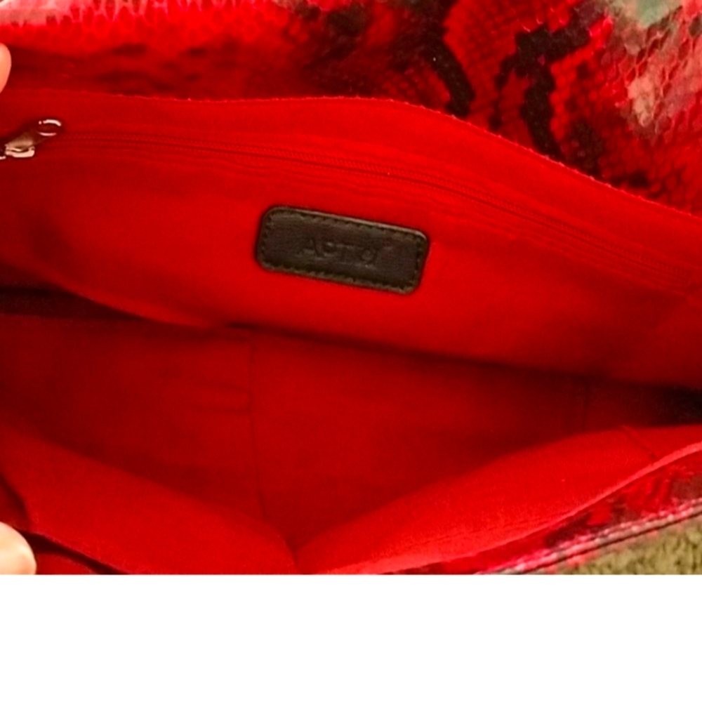 Red Snakeskin Purse - Picture 2 of 5